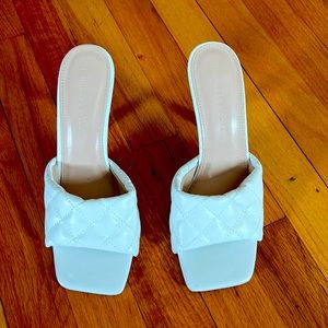 White Princess Polly Heels - Size 7
